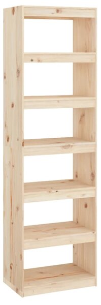 Book Cabinet/Room Divider 60x30x199.5 cm Solid Wood Pine