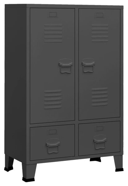 Industrial Wardrobe Anthracite 67x35x107 cm Steel