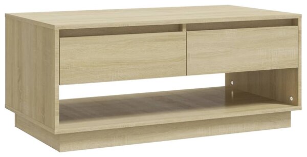 Coffee Table Sonoma Oak 102.5x55x44 cm Engineered Wood