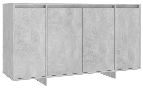 Sideboard Concrete Grey 135x41x75 cm Engineered Wood