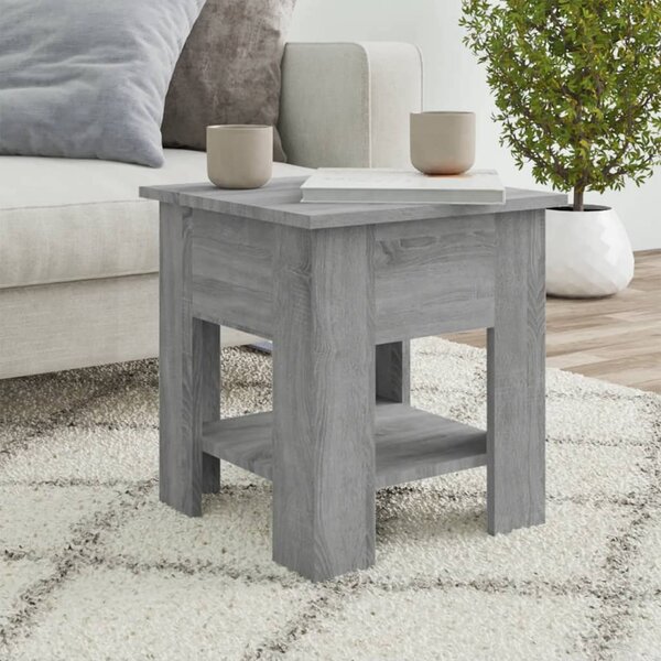 Coffee Table Grey Sonoma 40x40x42 cm Engineered wood