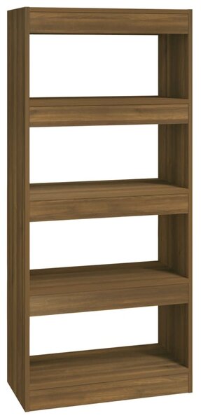 Book Cabinet/Room Divider Brown Oak 60x30x135 cm Engineered Wood