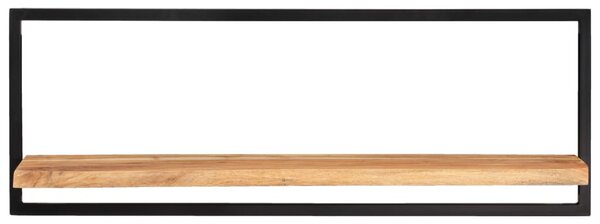 Wall Shelves 2 pcs 100x24x35 cm Solid Wood Acacia and Steel