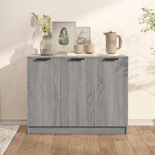 Sideboard Grey Sonoma 90.5x30x70 cm Engineered Wood