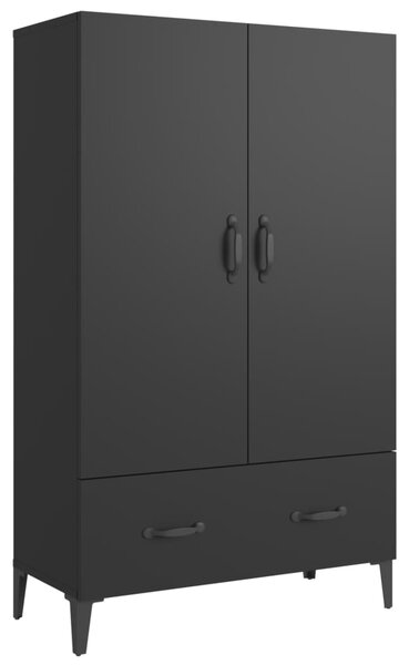 Highboard Black 70x31x115 cm Engineered Wood