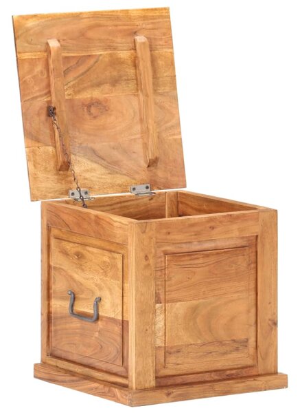 Chest 40x40x40 cm Solid Acacia Wood