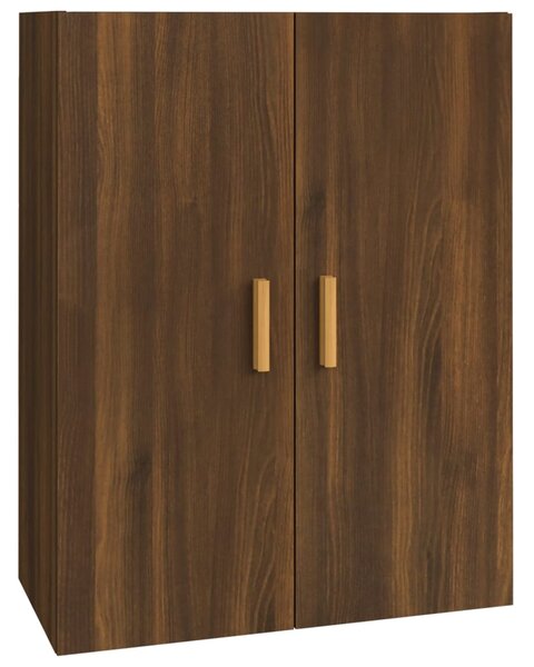 Hanging Wall Cabinet Brown Oak 69.5x34x90 cm