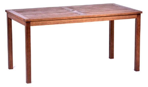 Marfa Wooden Rectangular Dining Table In Brown