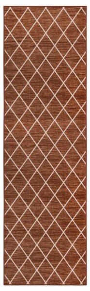 Carpet Runner Dark Brown 80x350 cm