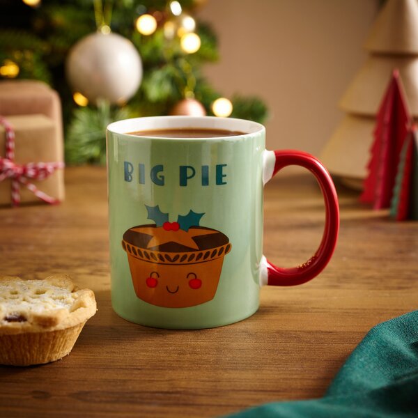 Big Pie Christmas Mug Green