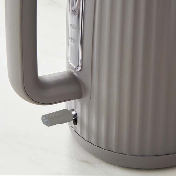 Textured Ribbed Plastic Kettle 1.7L