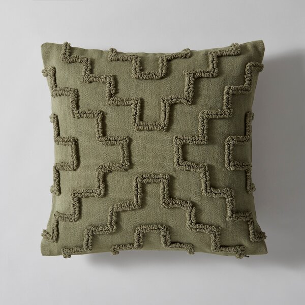 Loop Tufted Geometric Cushion Cover