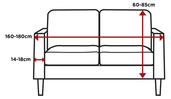 Boucle 2 Seater Sofa Cover