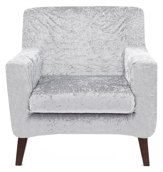 Crushed Velvet Armchair Cover