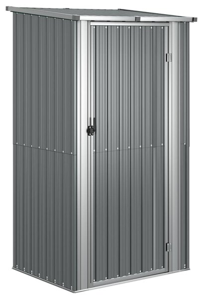 Garden Shed Grey 118.5x97x209.5 cm Galvanised Steel