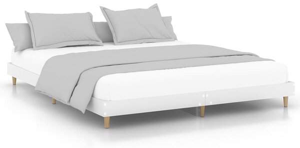 Bed Frame without Mattress White 140x200 cm Engineered Wood