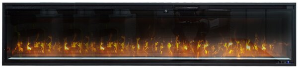 Wall Mounted Electric Fires, Free Standing, Incorporated ElectricSun VERSALYS XXL, with Sound Effect, 10 Colour, with APP, L200xH41x15cm