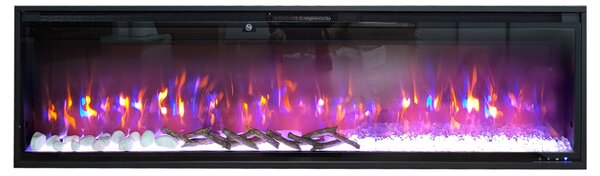 Wall Mounted Electric Fires, Free Standing, Incorporated ElectricSun VERSALYS XXL, with Sound Effect, 10 Colour, with APP, L200xH41x15cm