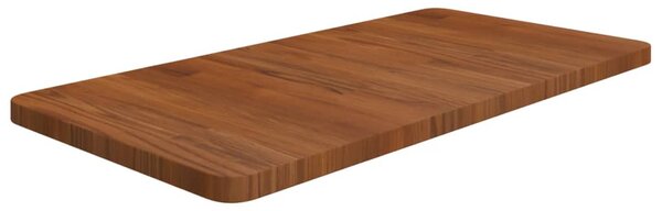 Bathroom Countertop Dark Brown 80x40x2.5cm Treated Solid Wood