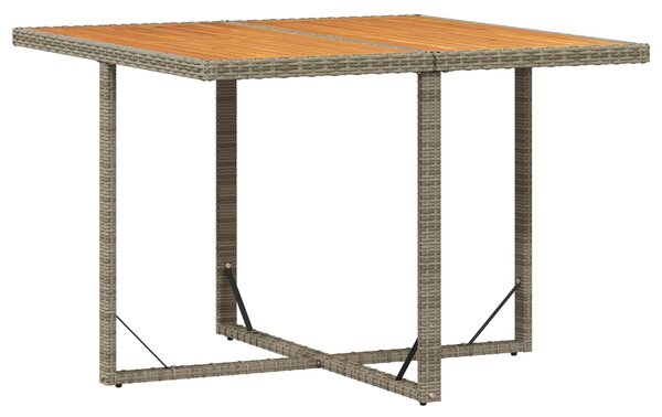 Lorento Garden Wood Grain Dining Table in Grey