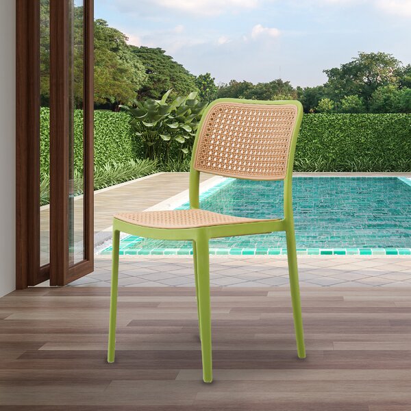 Fusion Living Plastic Cafe Dining Chair