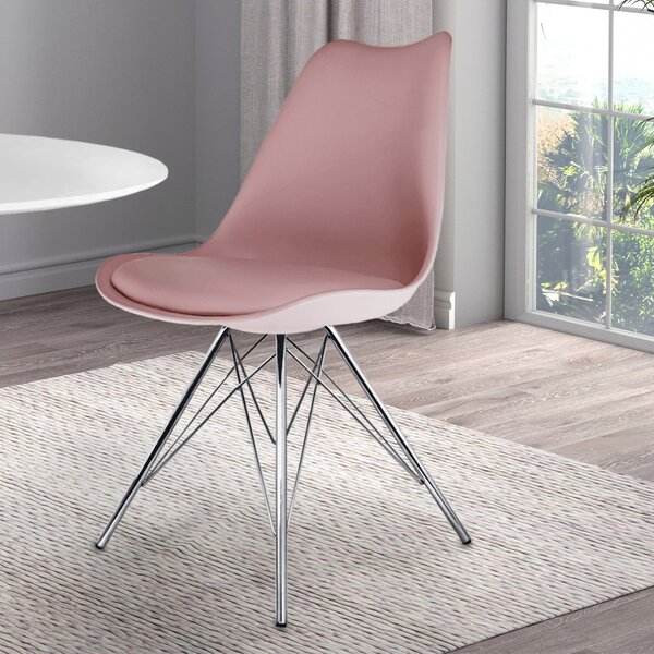 Fusion Living Soho Plastic Dining Chair Blush