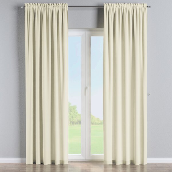 Slot and frill curtains