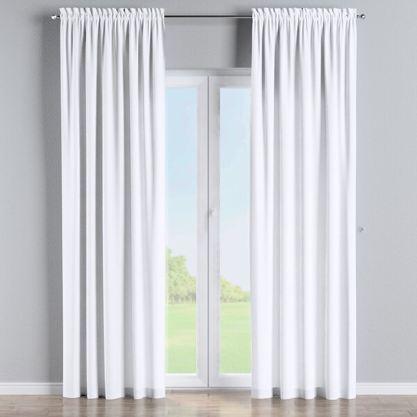 Slot and frill curtains