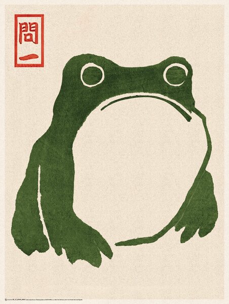 Poster Japanese Grumpy Toad