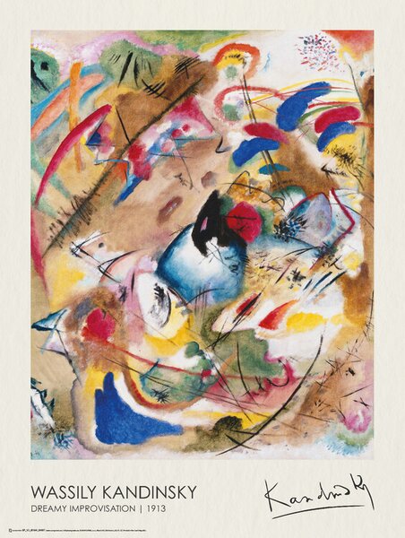 Poster Dreamy Improvisation (1913), Wassily Kandinsky