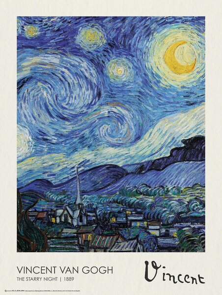 Poster Starry Night, Vincent van Gogh