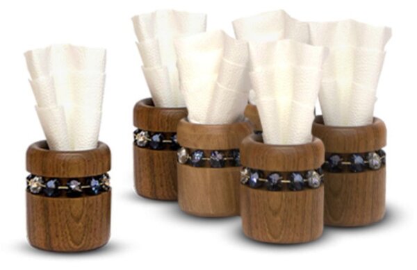 Wooden Napkin Holders Set (6 pcs)