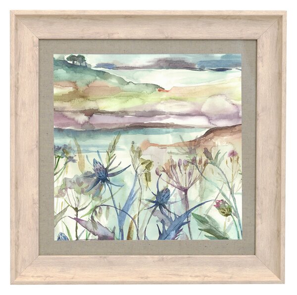 Voyage Maison Highland Haze 46cm x 46cm Framed Wall Art Birch