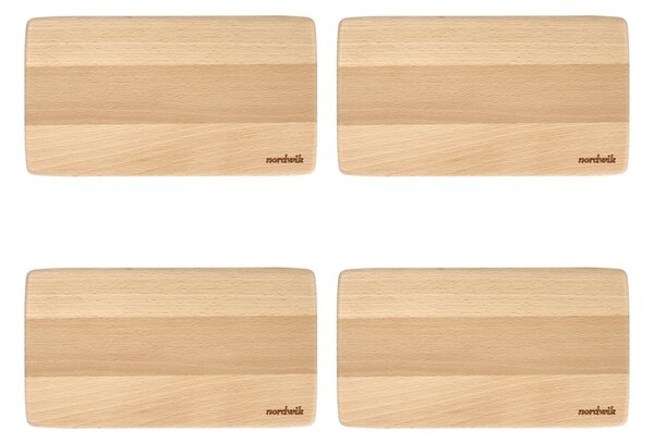 Nordwik Nordwik sandwich tray beech 4-pack 20x11x0,8cm