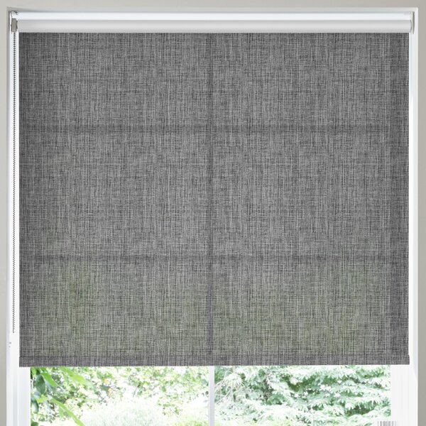 Illusion Texture Made to Measure Roller Blind Charcoal 5