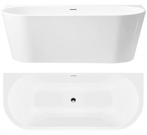 Wall acrylic bath CAPRI 170cm