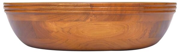 Basin Solid Teak Wood Φ40x10 cm