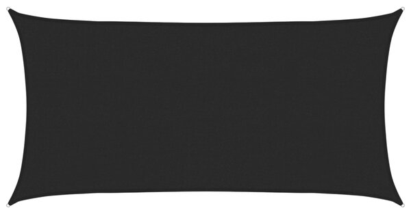 Sunshade Sail 160 g/m² Black 2.5x4.5 m HDPE