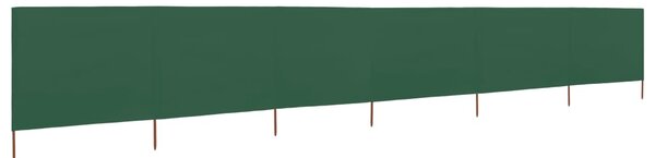 6-panel Wind Screen Fabric 800x80 cm Green