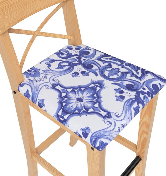Cover for Ingolf bar chair with upholstered seat