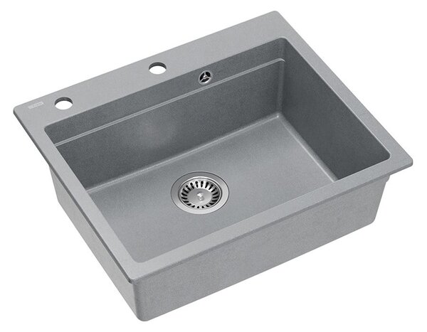 Granite sink KURT 110 WORKSTATION Grey Metallic