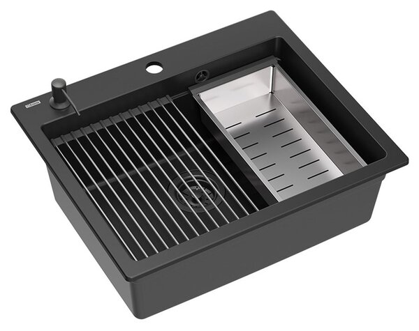 Granite sink KURT 110 WORKSTATION Black