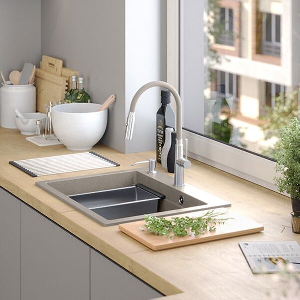Granite sink KURT 110 WORKSTATION BEIGE