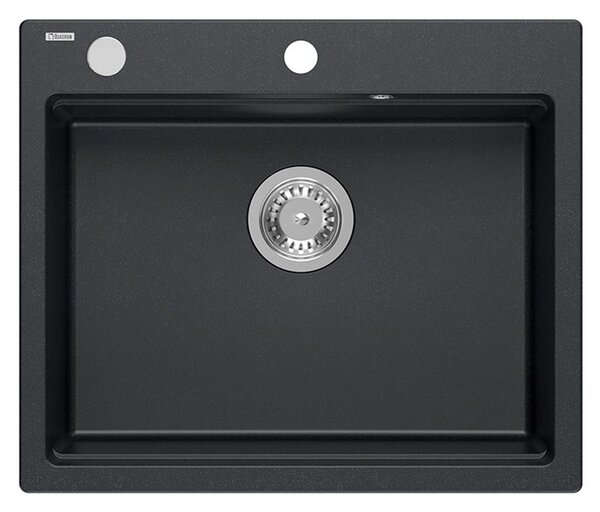 Granite sink KURT 110 WORKSTATION Black Dotted