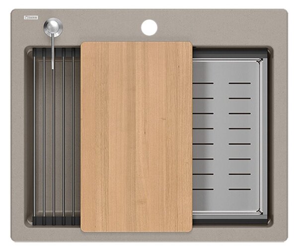Granite sink KURT 110 WORKSTATION BEIGE