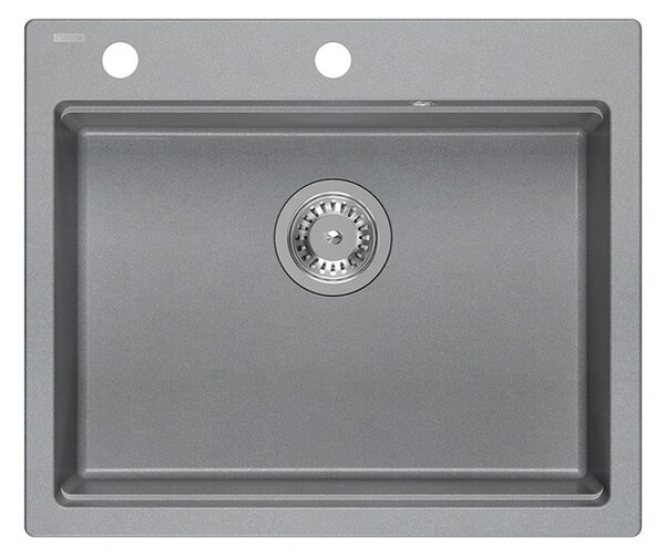 Granite sink KURT 110 WORKSTATION Grey Metallic