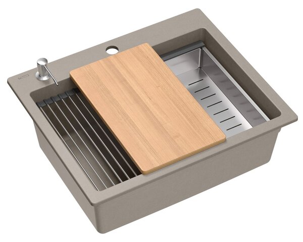 Granite sink KURT 110 WORKSTATION BEIGE