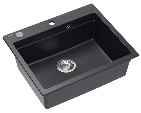 Granite sink KURT 110 WORKSTATION Black Dotted