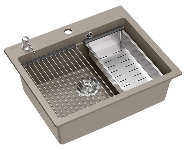 Granite sink KURT 110 WORKSTATION BEIGE
