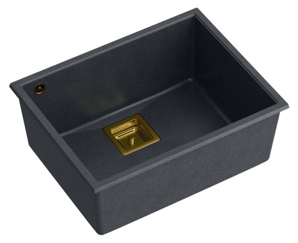 Granite sink DAVID 50 Black Metallic